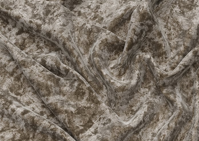 Cyrus Crushed Velvet, Latte - Motorised Roman Blind - Image 4